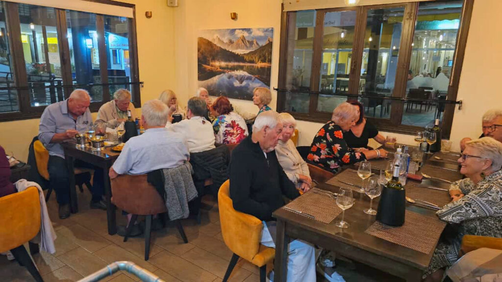 Curry Restaurant customers